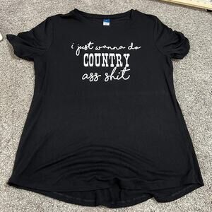 Morgan Wallen Country A** Sh*t Themed T Shirt size Small
